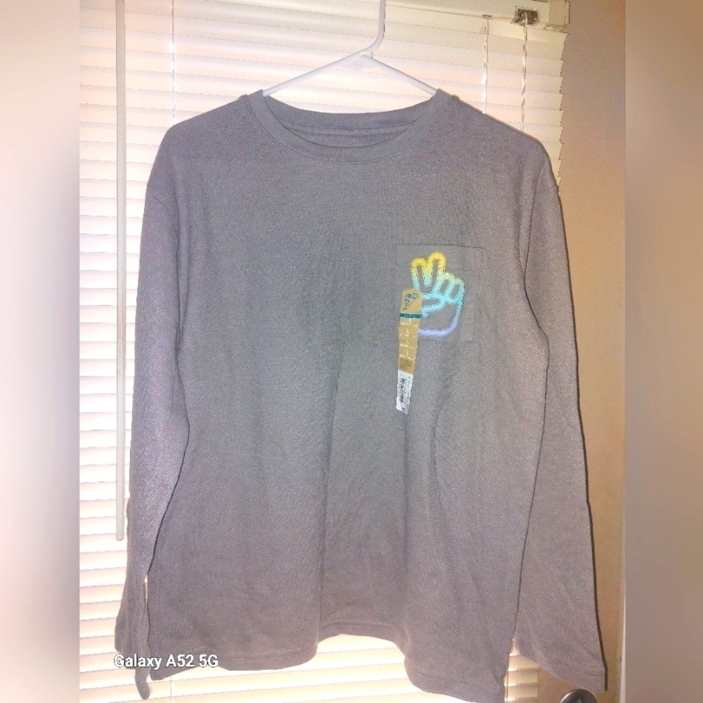 Peace! Grey and blue casual streetwear tee #casualwear - Picture 3 of 5